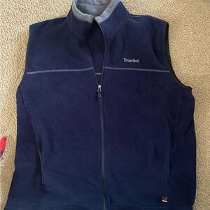 Mens Navy Blue Timberland Fleece Vest